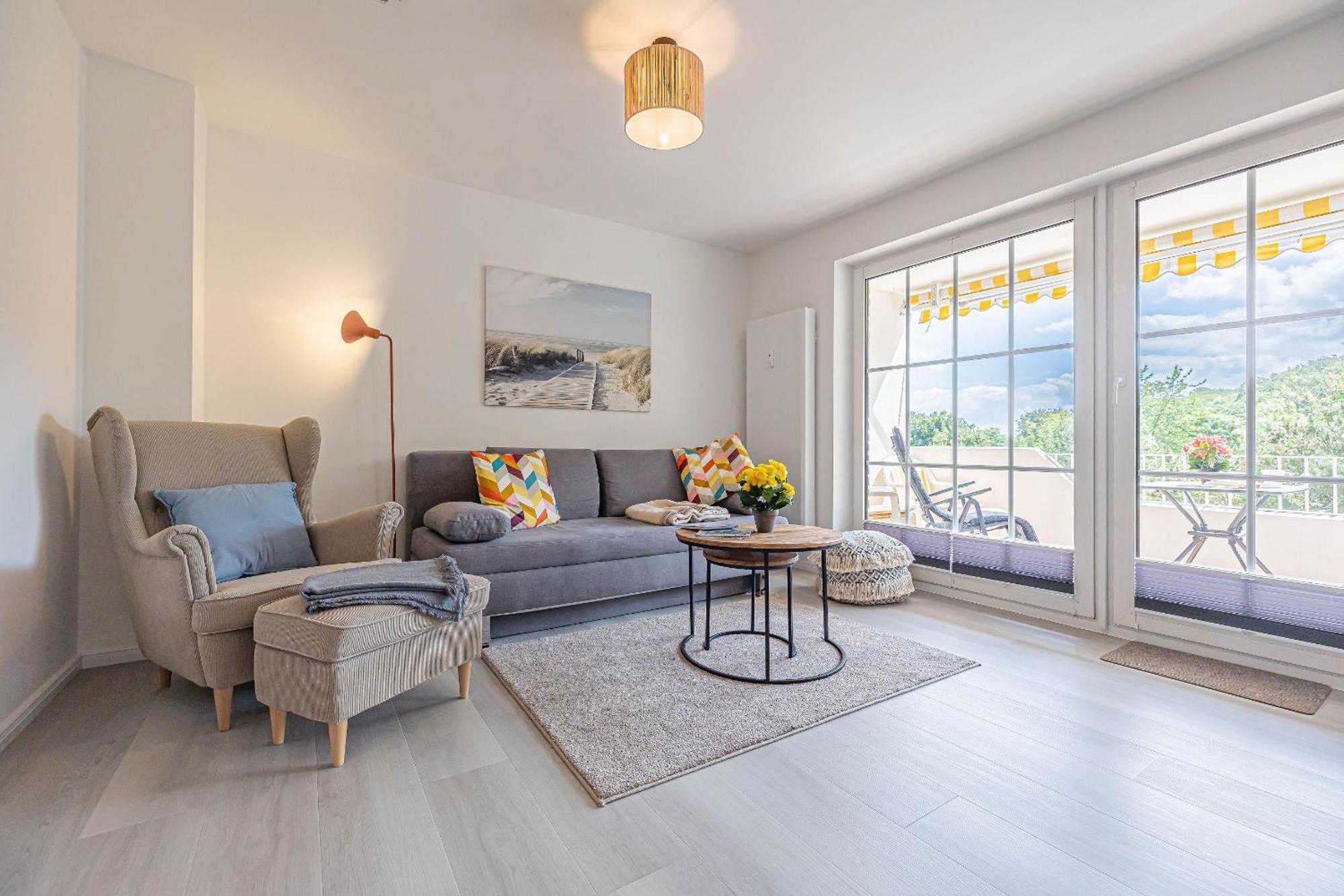 Fewo1846 - Strandresidenz Wassersleben Suedblick App 689 - Komfortables Apartment Mit Balkon Und Meerblick Harrislee Luaran gambar
