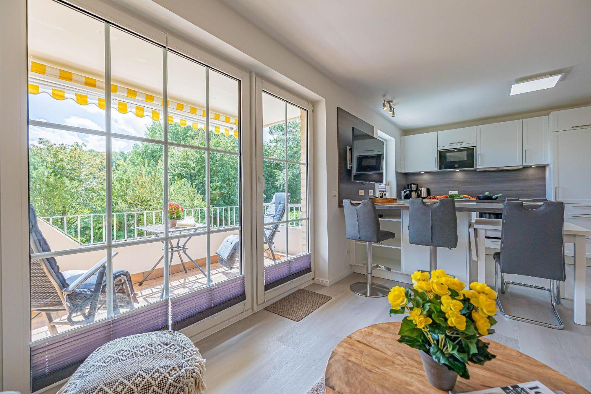 Fewo1846 - Strandresidenz Wassersleben Suedblick App 689 - Komfortables Apartment Mit Balkon Und Meerblick Harrislee Luaran gambar